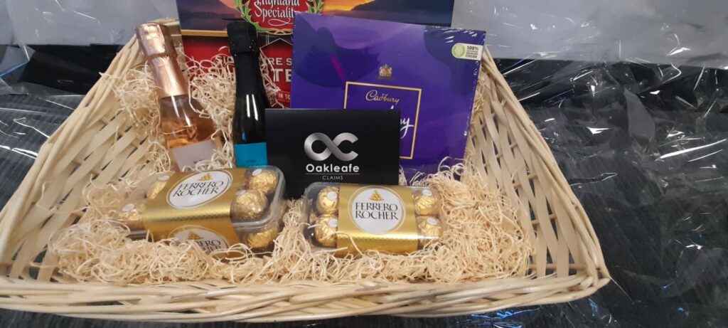 Oakleafe hamper for Lets Do Business expo 2022