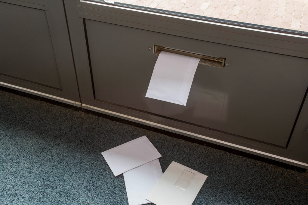 A pile of post on your floor or in your letter box is a clear sign to burglars that no one is home.