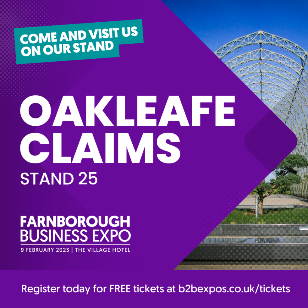 Farnborough business expo Oakleafe Claims