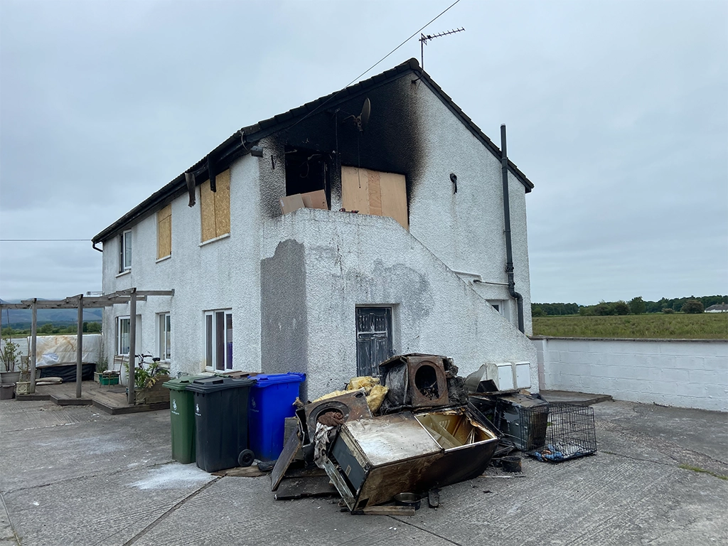 commercial fire damage claim